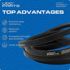UDC Parts Snow Thrower Auger Belt 954-04050A / Aramid Cord / 35.00 inches/for MTD Murray Craftsman 954-0101 754-0101 754-04050A 581264 581264MA
