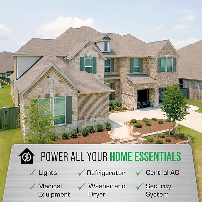 DuroMax XP16000iH 16,000-Watt Dual Fuel Portable Digital Inverter Generator - Gas & Propane, Remote Electric Start, Whole Home Power Backup, Transfer Switch Ready, RV & Emergency Ready