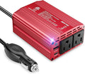 BESTEK 300W Car Power Inverter - DC 12V to 110V AC Car Plug Adapter with 30W USB-C & 18W USB-A Dual AC Outlet, Fast Car Charger Adapter for Laptop, Vehicles, Road Trip Essentials