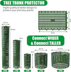 7pcs Tree Trunk Protector, Tree Guards Trunk Protector with Twist Ties, Resizable for Various Size Trees or Plants, Preventing Tree Bark Damage from Pruners, Mowers, and Rodents