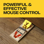 Victor Mouse Traps, 12-Pack Plastic Pedal Snap Traps, FSC Certified Wood | Indoor Rodent Control Reusable Mousetraps for Mice Pest Control Effective Instant Kill