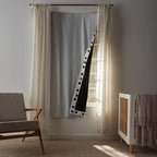 Amazon Basics Portable Blackout Curtain Shade with Suction Cups, 50"W x 78"L, 2-Pack, White