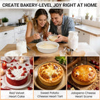 CAKETIME Silicone Round Cake Pan with Metal Reinforced Frame