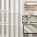 Natural Linen Back Tab Blackout Curtains & Drapes 96 Inch Long for Bedroom Livingroom Farmhouse Curtain 2 Panel Neutral Cute Black Out Room Darkening Thermal Insulated 8ft Pleated Window Curtain Cream