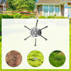 Steel Wire Grass Trimmer Head, 2025 New String Trimmer Replacement Head for Electric Battery Powered Cordless String Trimmer,6 Inch Wired Trimmer Blade for Lawn Mower Tray（6 Blade+3 Blade）