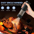 Electric Salt and Pepper Grinder Set Automatic Battery Pepper Mill Shakers Adjustable Coarseness Upgraded Larger Capacity with Led Home and Kitchen Appliances(Dark Gray)