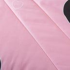 Love Pattern Girls Pink Comforter Set King Size, Blush Pink Cute Love Heart Sexy Comforter Bedding Set for All Seasons, Soft Microfiber 3 Pieces Comforter Set with Pillowcases