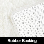 Super Soft Fluffy Shaggy Rugs 3x5 Feet for Living Room Bedroom, Fuzzy Plush Area Rugs for Girls Kids Room Nursery Home Decor, Furry Dorm Rug Cute Non-Slip Indoor Floor Carpet, Cream White