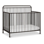 Namesake Winston 4-in-1 Convertible Metal Crib in Vintage Iron, Greenguard Gold Certified
