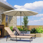 Pamapic 8512 Pieces, Chaise Thickened Cushion, PE Rattan Steel Frame Pool Lounge Chair Set for Patio Backyard Porch Garden Poolside, 2 PCS, Beige