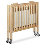 3-in-1 Folding Portable Crib, Natural, Large