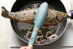 2 Pack Silicone Kitchen Tongs, 9 & 12 Inch, Stainless Steel, Aqua Sky