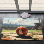 Football Rug - Football Decor for Boys Bedroom Soccer Rug for Play Area Football Printed Rug for Kids Room Basketball Rugs for Teen Boys Bedroom Playmat Area Rugs for Kids Rooms,2'×3'
