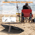 30W Portable Solar Charger Foldable Solar Panel with USB C and USB A 18V MC4 DC for Camping Backpacking Travel Fast Charging for iPhone LG Google Cell Phone Power Bank Generator Power Station