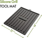 Cuisinart CTM-820 Silicone Grill Tool Mat, 11" x 14", Black