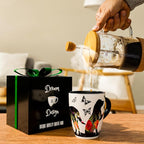 Color Changing Dog Coffee Mug 12OZ - Ceramic Heat Sensitive Cup Hot Cocoa Tea Milk Mugs Hot Drinks and beverages Unique Beautiful Holiday Christmas gift Idea for Dog lovers Furparent women mom grandma
