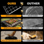Grill Topper,5 PCS BBQ Grill Mesh Mat,14×10 Inch Mesh Baking Tray,Baking Rack Replacement Pad for Outdoor Barbecue, Camping & Picnics