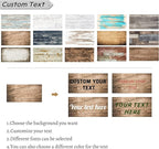 LZIMU Personalized Quotes Sign Wall Decor Custom Canvas Sign with Your Text Customized Gift for Rustic Kitchen Farmhouse Decor Framed (4"x16")