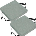 Square Cushion Set of 2 for Bar Stool 14x14/15*15/12*12 Seat Pad With Ties - Thickened 5/8cm Dining Chair Cushion for Home Kitchen ( Color : 6#