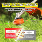12 Pack String Trimmer Line Compatible with Ego String Trimmer 0.095" 168FT Weed Eater String Pre-Cut Dual Color Fast-Positioning Triangular Twisted Trimmer Line Universal Fit Weed Wacker String