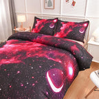A Nice Night 3D Galaxy Blanket Comforter Bedding Sets Home Textile with Comforter Pillowcase, Full Size