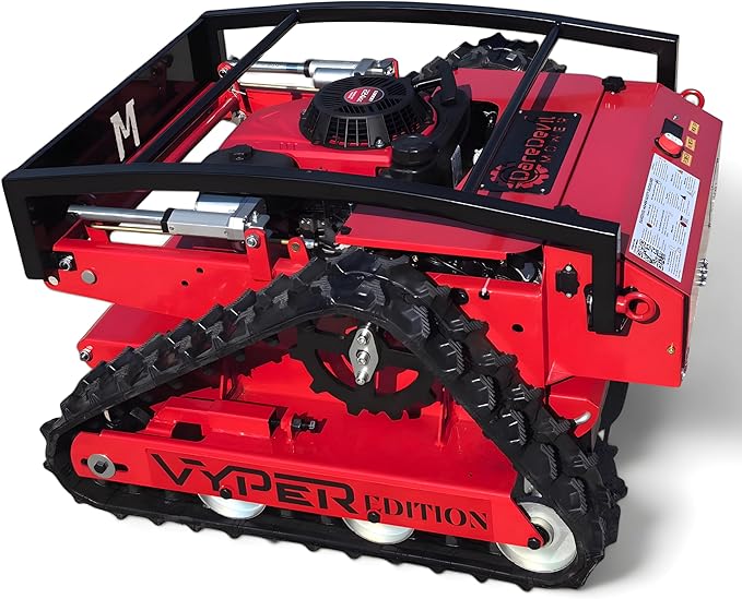 Remote Controlled Lawn Mower| 55° Slope Capability | Hybrid Self-Charging Dual Battery | Brushless Motors | Zero Turn | Adjustable Cutting Deck (Mower)