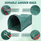 WILLBOND 3 Pcs Yard Waste Bags Large Yard Dustpan Type Garden Bag for Collecting Leaves Reusable Heavy Duty Lawn and Leaf Bag for Parties Laundry, Camping (40, 53, 72 Gallon)