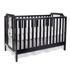 Suite Bebe Celeste 3 in 1 Convertible Island Crib Wood and Acrylic, Black