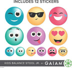 Gaiam Kids Wobble Stool Desk Chair - Alternative Flexible Seating Balance Wiggle Chair | ADHD Sensory Fidget Core Rocker Child Seat Elementary School Classroom Furniture for Student, Toddler, Ages 5-8