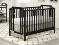 Suite Bebe Celeste 3 in 1 Convertible Island Crib Wood and Acrylic, Black