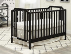Suite Bebe Celeste 3 in 1 Convertible Island Crib Wood and Acrylic, Black