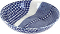 Blue Rose Polish Pottery - Blue Zara Large Salad Bowl - 9.75" Diameter - Great Bowl for Salad, Pasta, or Serving Guests