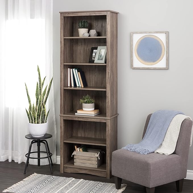 Prepac Prepac Home Office Tall 6-Shelf Bookcase