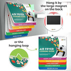 Air Fryer Cheat Sheet Magnets Booklet - Air Fryer Cookbook for Beginners - Air Fryer Liners - Air Fryers Kitchen Gifts Gadgets 2026 - Air Fryer Accessories Cook Books Kitchen+Gadgets Cooking Guide