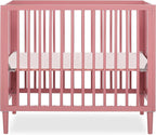 Lucas Mini Modern Crib with Rounded Spindles