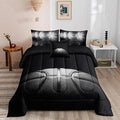 6 PCS Basketball Queen Comforter Sets,Queen Basketball Bedding Sets for Boys,Basketball Sports Comforter Set,Queen Size Bedding Sets for Boys,Bed in A Bag with Sheets(Queen-6 Pieces)