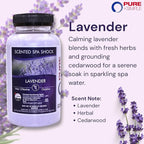 Lavender Aromatherapy Spa Shock for Hot Tubs & Spas | Non-Chlorine Oxidizing Hot Tub Shock Treatment | Compatible with Bromine Tablets & Chlorine | Neutralizes Odors & Clarifies Water (2 lbs)