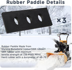 100% 304 Stainless Snow Blower Impeller Modification Kit, 1/4" 3-Blade Universal, for Modifies 2-Stage Machine Snow Blower Impeller Including Installation Hardware, Reuse in Harsh Environments(3)