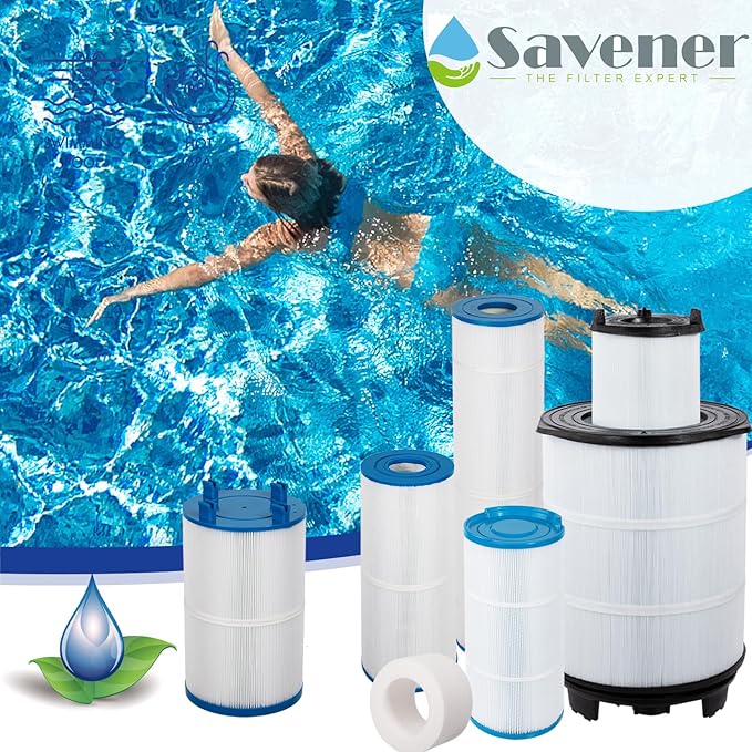 Savener® C-8409 Pool Filter Cartridge, Compatible with Hayward C900, CX900RE, Unicel C-8409, Filbur FC-1292, Sta-Rite PXC-95, Waterway Pro Clean 100, C-900, PA90, 25230-0095S, 90 Sq. Ft, 1 Pack