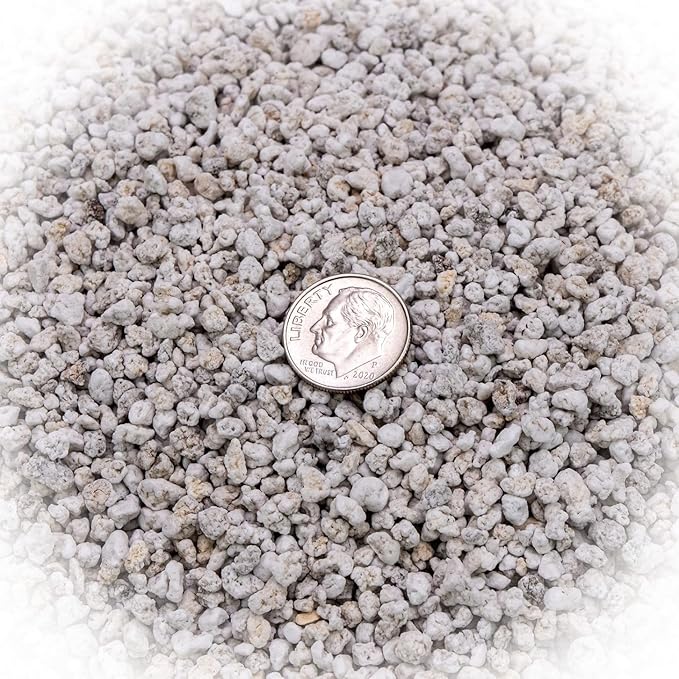 Premium Organic Perlite - (Made in Ukraine) Horticultural Soil Amendment for Indoor & Outdoor Container Plants for Drainage Management and Enhanced Growth - 2 Quart