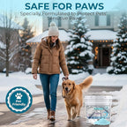 Ice Melt for Snow Pet Friendly - Fast Acting Magnesium Chloride Ice Melt Salt, Snow Salt 30lb Bucket with Scoop