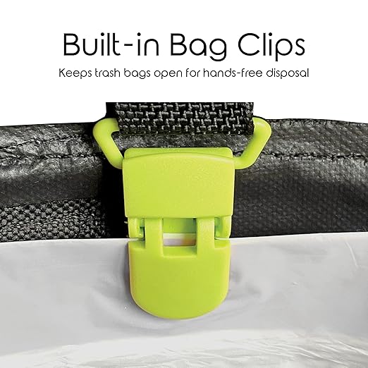 Collapsible Bin Trash & Recycle/Utility, Perfect for Camping, Laundry, Storage and Garden, Waterproof Vinyl and Tear Resistance, Trash and/or Recycle, Two 13 Gallon Bags