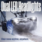 Westinghouse WSnow23 Corded Snow Blower 23 Inch, Dual LED Lights, 1800W Watt Motor, Electric Snow Blower with 25ft Throwing Distance, Plows 800lbs/min, Adjustable Chute