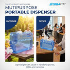 Refrigerator Water Dispenser 1.1 Gallon – Leak-Proof Slim Fridge Water Container with Spigot – BPA-Free Refillable Water Jug (Dark Blue)