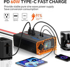 1000W Pure Sine Wave Inverter, Car Power Inverter 12V to 110V 120V, DC to AC Converter Generator with AC Outlets 3.0A USB Type-C, Remote Controller LCD Display Truck Inversor for Vehicles, RV