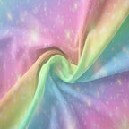 NINENINE Pink Rainbow Bedding Set Girls Bedding Set King for Girls Boys Women Soft Microfiber Stars Glitter Bedding Comforter Set -includes 1 Comforter with Matching Pillowcases……