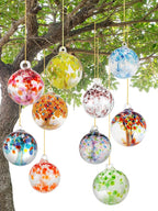 Dale Tiffany Hand Blown Glass, 8" Diameter Enchanted, Tree of Life Collection, Witch Globe Hanging Garden Indoor/Outdoor Decorative Ornament Gazing Ball