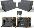 PECRON Two E3600LFP Portable Power Station with 240V Double Voltage Hub, 3072Wh Solar Generator with 4x300W Solar Panels included, 3600W LiFePO5 Battery Backup for Home Use, RV, Camping