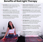 hooga Red Light Therapy Blanket, Full Body Near-Infrared Triple Chip LED Pod with Timer & Pulse Functionality, 2680 LEDs for Pain Relief, Energy Boost, Sleep Improvement, Muscle Recovery & Wellness