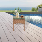 3 Pieces Patio Set Balcony Furniture Sets for Apartments.Bistro Furniture Set, Conversation Sets with Coffee Table, for Porch, Patio, Garden and Removable Cushions Grey